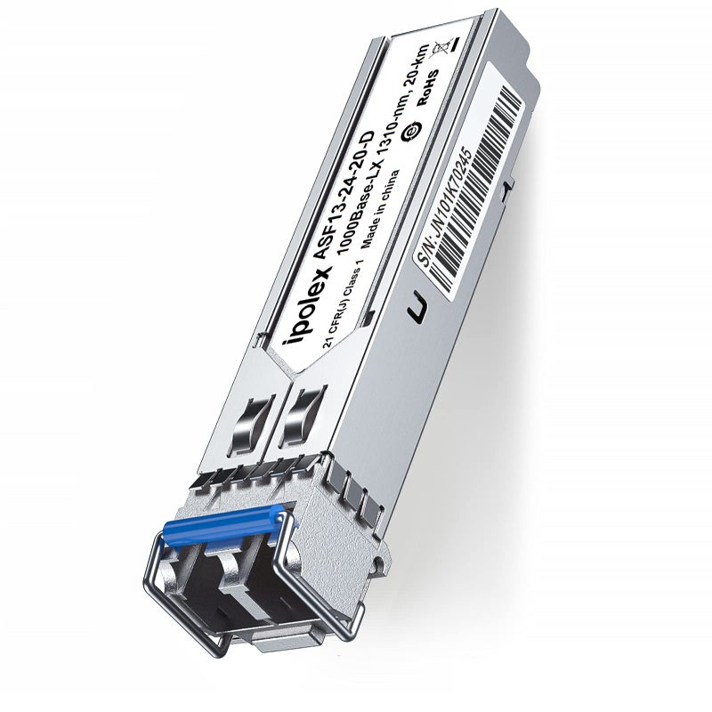 ipolex 1.25G SFP Single Mode LC Transceiver, 1000Base LX Fiber SFP Module, 1310nm SMF, for Cisco GLC-LH-SMD, Ubiquiti UF-SM-1G, Meraki, TP-Link TL-SM311LS, and More - Image 1